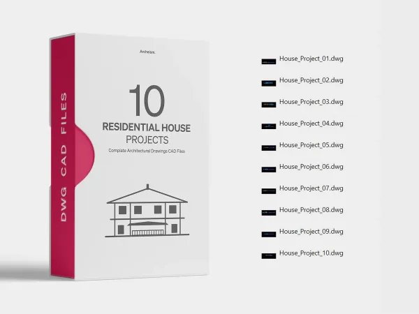 Architectural Dwg Projects Bundle